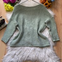 Светло зелен пуловер, снимка 1 - Блузи с дълъг ръкав и пуловери - 43034010