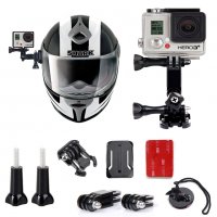 Комплект за каска UNI Helmet Kit за екшън камери GoPro и др, снимка 1 - Чанти, стативи, аксесоари - 27773570