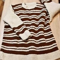 Намаление-за21лв Топъл домашен пуловер,от истинска вълнена прежд, снимка 2 - Пуловери - 43151061