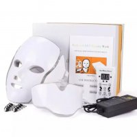 Козметична LED маска за лице и шия, снимка 8 - Козметични уреди - 37006830