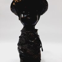Стара статуетка, черно дете(4.4), снимка 1 - Антикварни и старинни предмети - 43550792