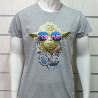 Нова мъжка тениска с трансферен печат Йода, Междузвездни войни (Star Wars), снимка 5 - Тениски - 28263588