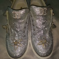Спортно елегантни сребърни обувки Dsquared2, снимка 6 - Дамски елегантни обувки - 28913400