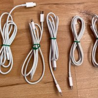 5 x Оригинални Apple USB Кабели за Iphone Бял Fast Charger, снимка 1 - Оригинални зарядни - 38271098