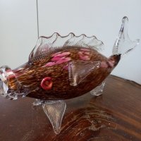 Риба от цветно стъкло Murano, снимка 3 - Декорация за дома - 34934238