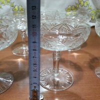 Кристални чаши , снимка 2 - Антикварни и старинни предмети - 43355597