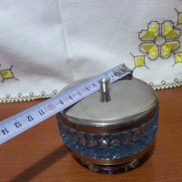Кристална руска кутия захарница , снимка 3 - Антикварни и старинни предмети - 43689411