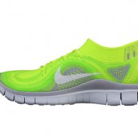 маратонки  Nike Free Flyknit+ Volt Electric  номер 44,5-45,5 , снимка 2 - Маратонки - 37012576