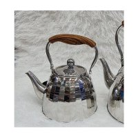  Чайник от неръждаема стомана с финна цедка,Haus Roland,Индукционно дъно-1л , снимка 3 - Аксесоари за кухня - 44131990