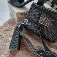 CapOne *Официални сандали за бал-41 н. и чанта комплект , снимка 7 - Сандали - 44911402