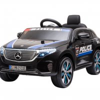 Акумулаторна кола Licensed Mercedes Benz EQC400 Police Black, снимка 1 - Детски велосипеди, триколки и коли - 37661893
