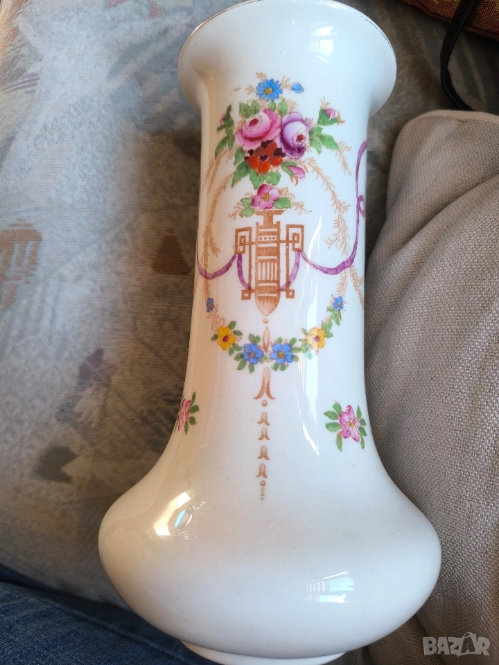 английска старинна ваза арт нуво бранда crown ducal, снимка 1