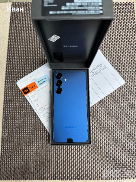 НОВ•ЛИЗИНГ 62лв/м Samsung S25+ 512 самсунг с25+ s25 plus, снимка 1