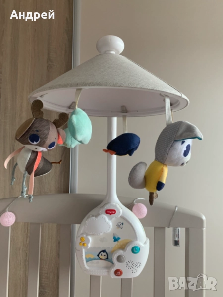 TINY LOVE Музикална въртележка, проектор и нощна лампа Magical Night Black&White, 0м+, снимка 1