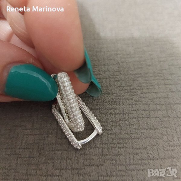 Нови сребърни обеци, снимка 1