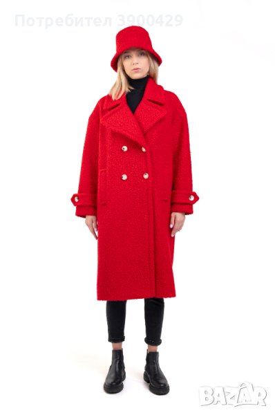 Дамско Палто Amsterdam - Червено, снимка 1