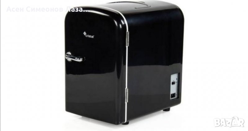 Мини хладилник: 4 литра Марка: CRISTAL Събира 6 кенчета X 330ml Захранване: 12 V Размери: Височина:2, снимка 1