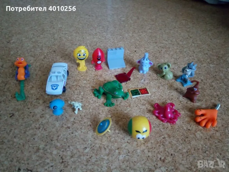 ПОДАРЯВАМ ЛОТ 17 ИГРАЧКИ НОВИ ОТ КИНДЕР И ДРУГИ, снимка 1