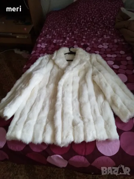 Последно намаление. Екопалто - снежнобяло, снимка 1