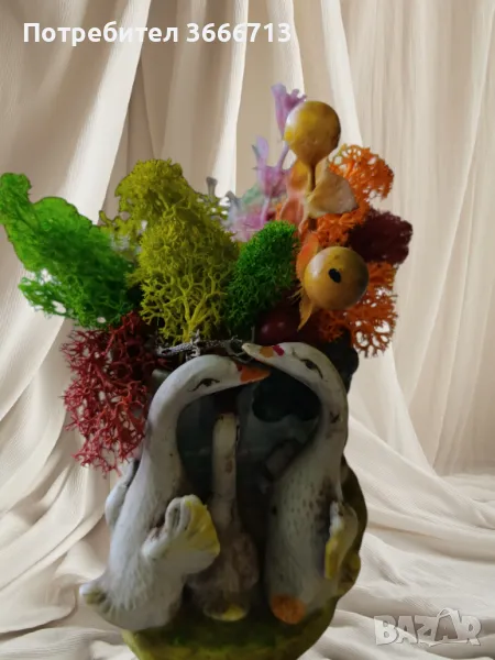 статуетка на лебеди, снимка 1