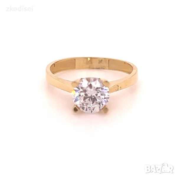 Златен дамски пръстен 2,50гр. 14кр.проба:585 размер:57 модел:4086-4, снимка 1