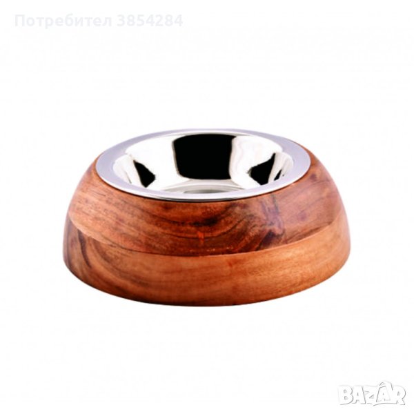 Anipro Wood дървена купа 16 см/0.7 л, снимка 1