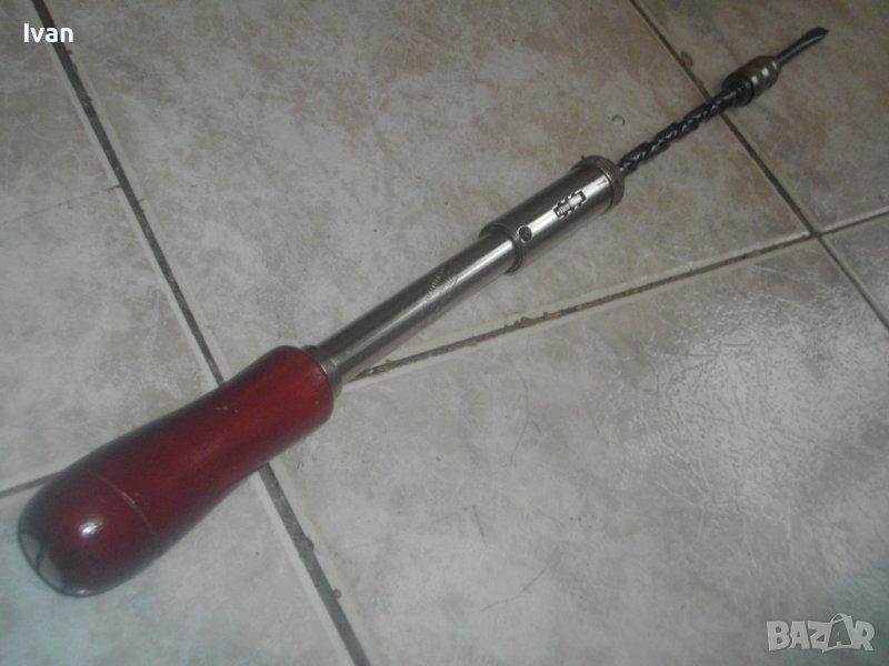 Smalcalda-DDR-Старо Качество ГДР-Голяма 325мм Реверсивна Бутална Автоматична Отвертка-Накрайник Прав, снимка 1