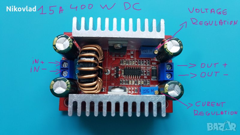 Power Converter Boost Module Step-up 400W 15A DC-DC, снимка 1