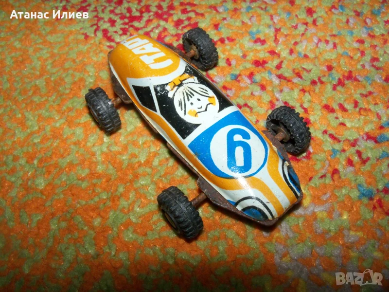 Малка ламаринена количка Старт №6 , соц играчка, снимка 1