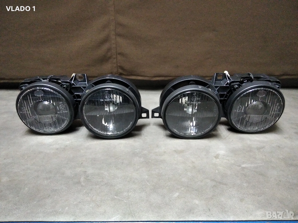 Фарове бмв Е30 бош хела Черна Опушена BMW E30 BOSCH HELLA Black Smoked, снимка 1