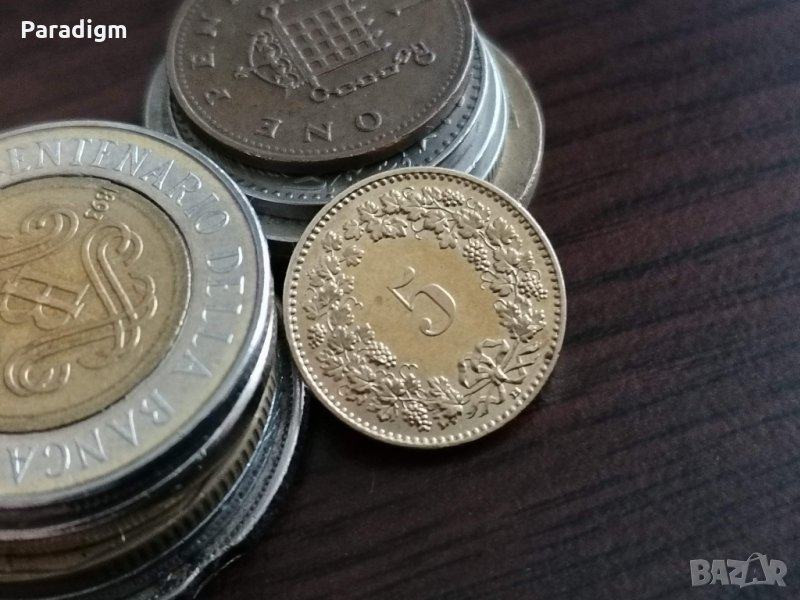 Монета - Швейцария - 5 рапен | 2010г., снимка 1