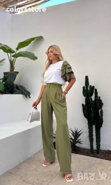 Дамски комплект Lora khaki, снимка 1