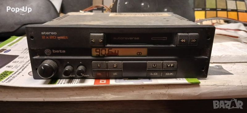 VW Beta ретро автокасетофон, снимка 1