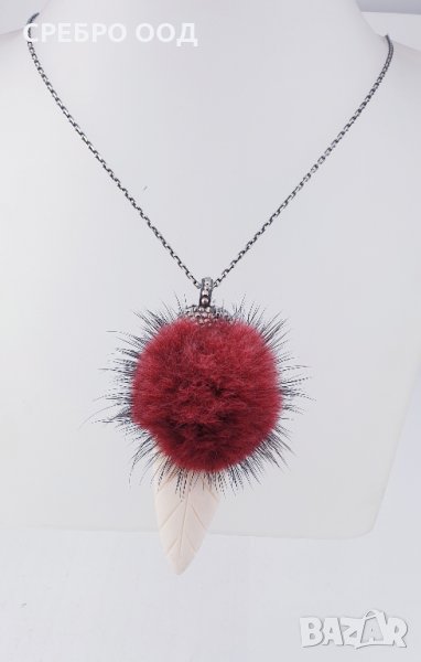 Сребърни колиета с естествени материали и камъни SWAROVSKI, снимка 1