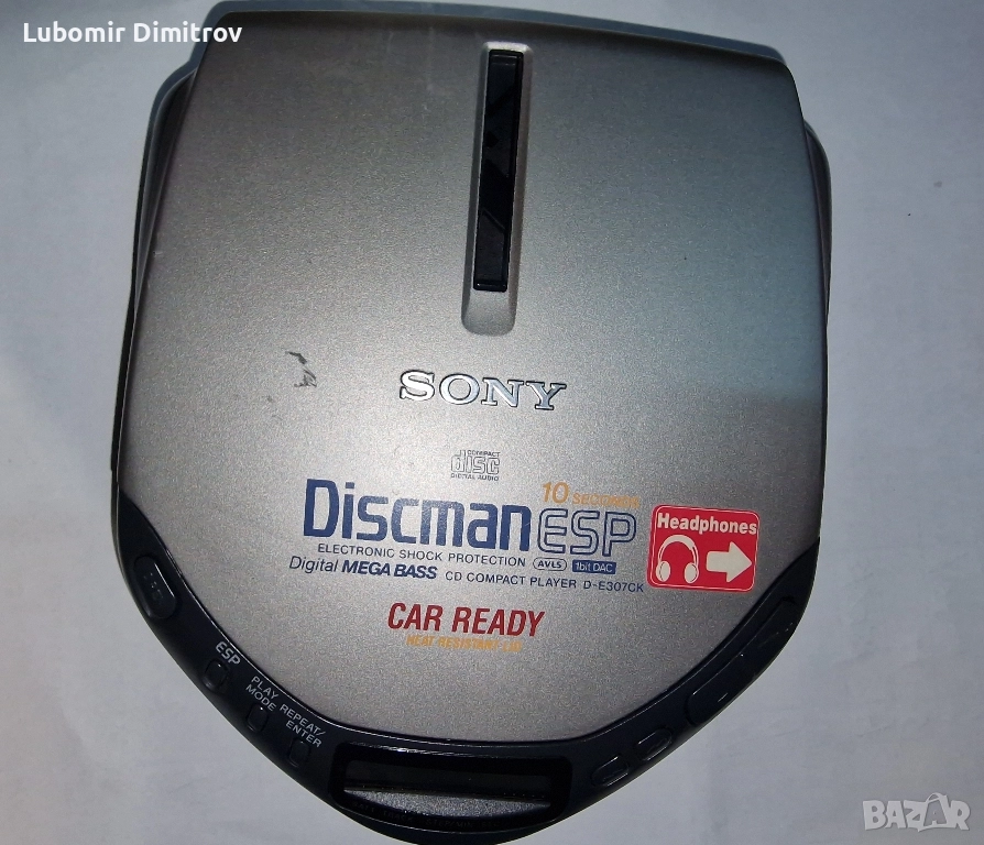 Преносим CD плейър Sony Discman D-e307ck , снимка 1