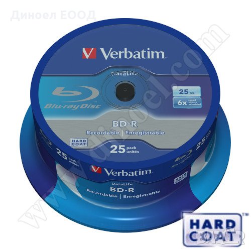Оптичен диск BD-R Verbatim 25GB 6X опак. 25бр., снимка 1
