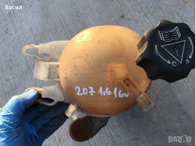 Казанче за антифриз Peugeot 207 cc Cabriolet 1.6 16v 120 ps Пежо 207 кабрио 1.6 16в 120 пс pejo, снимка 1