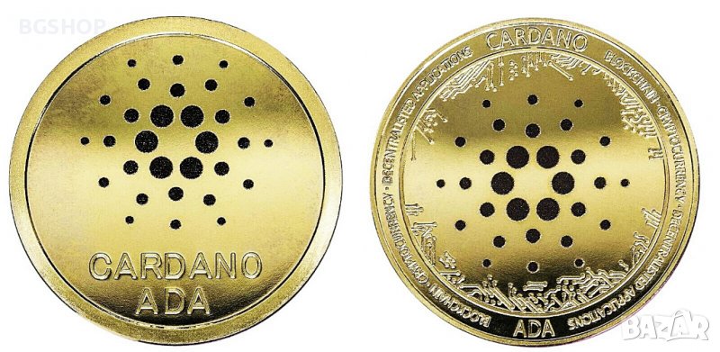 Кардано АДА монета / Cardano ADA Coin ( ADA ) - Gold, снимка 1