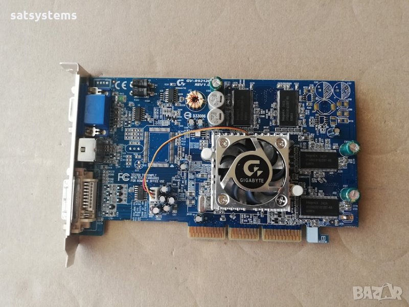 Видео карта ATi Radeon Gigabyte R9200 128MB DDR 128bit AGP, снимка 1