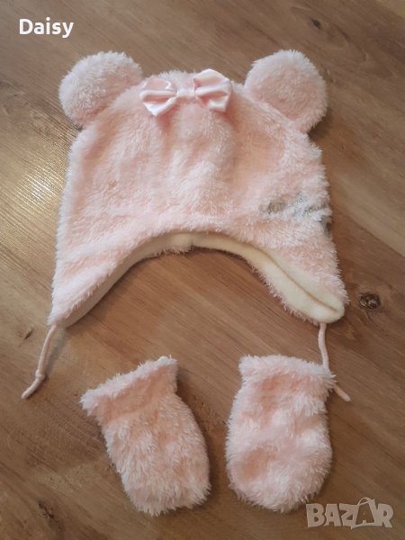 Шапка с ръкавички 12-24м., снимка 1