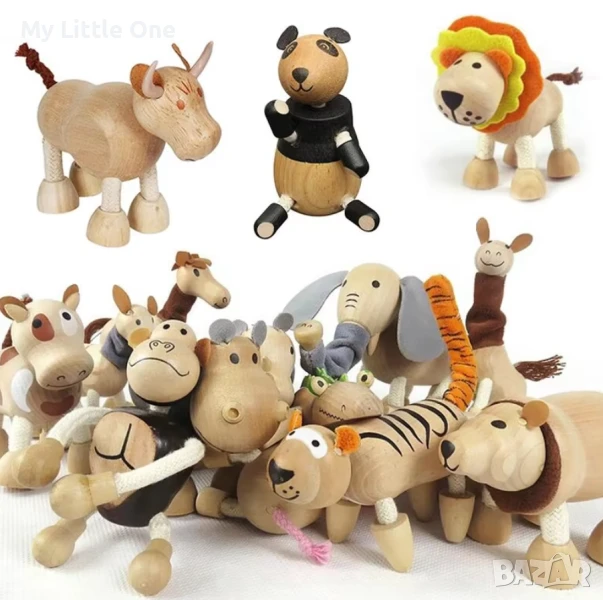 Дървени животни/фигури на животни, снимка 1