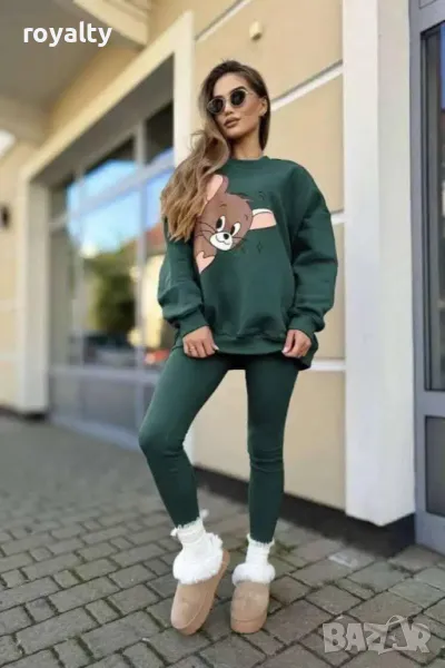 Mickey Mouse памучен дамски комплект , снимка 1