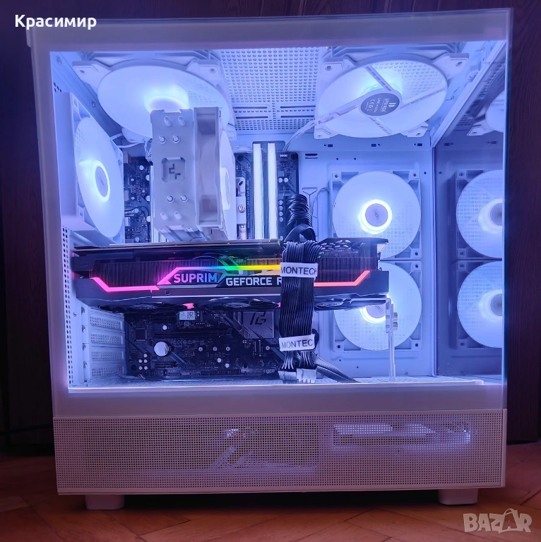 Геймърски компютър Ryzen 5700x, MSI Suprim RTX 3070,32gb ddr4,1tb nvme, снимка 1