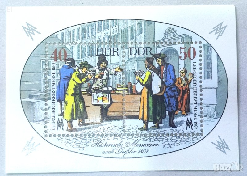 ГДР, 1987 г. - самостоятелен чист блок, 1*47, снимка 1