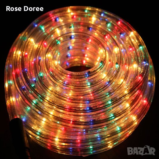 Светещо LED въже - 10м Multicolor, 20м, снимка 1