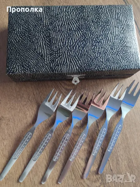 Комплект Немски, неупотребявани десертни вилици, най-висок клас неръждаеми 18/, снимка 1