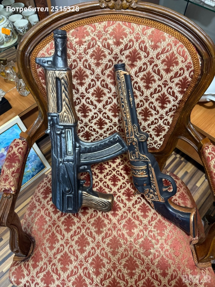 две керамични бутилки за алкохол, снимка 1