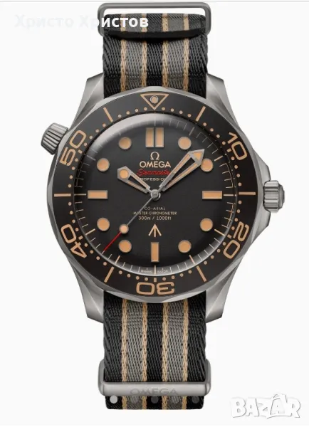  Мъжки луксозен часовник OMEGA Seamaster Diver 300m Co-Axial Chronometer 42mm 007 James Bond Edition, снимка 1