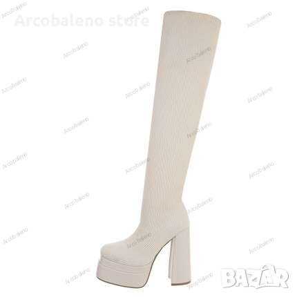 Дамски ботуши над коляното , снимка 1