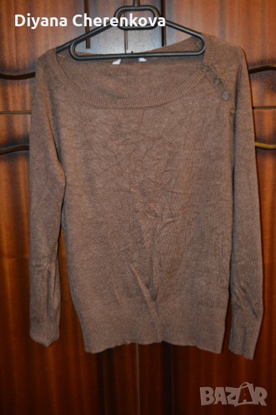 Кафява есенна блуза Clockhouse, снимка 1